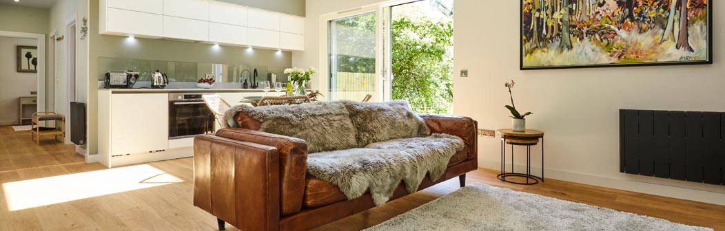 Open plan living area